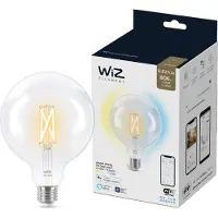 WiZ Connected WiZ Globe XL Filament - Lumière Blanche Chaude à Lumière Blanche Froide - E27 - Transparent