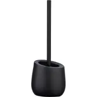 Wenko WC-set Badi zwart keramiek - 0.812 kg - 13.5 x 13.5 x 38 cm