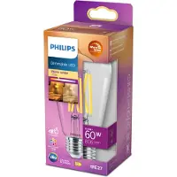 Philips Edison Transparant - 60 W - E27 - Dimbaar warmwit licht
