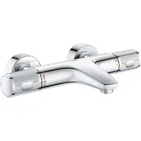 GROHE QuickFix Precision Feel thermostatische badkraan met gravering chroom