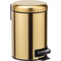 Wenko Leman afvalemmer 3 liter RVS goud mat