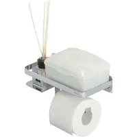 Tiger Caddy - Wc rolhouder met planchet 24 cm - Chroom