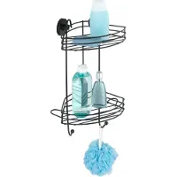 Wenko 24733100 Vacuum-Loc hoeklegbord 2 legborden zwart