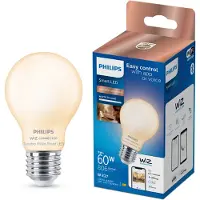 Philips Smart Lighting - LED-lamp - E27 fitting - Warm- tot koelwit licht - Dimbaar - 60W - Standaard lampvorm: A60 - Mat Glas - Wifi