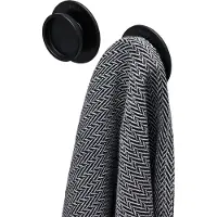 Tiger Tess - Handdoekhaken - Zelfklevend - 3M tape - Zwart (2 stuks)