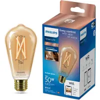 Philips Slimme Ledfilamentlamp St64 Amber E27 7w