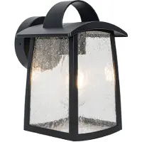 Lutec 5273601012 Kelsey Wandlamp Voor Buiten Medium E27 Zwart