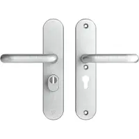 Axa Oval Plus veiligheidsbeslag achterdeur U kruk/kruk PC55 met kerntrekbeveiliging SKG3 - aluminium