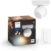 Philips Buckram 1-Spot opbouwspot White Ambiance Wit + dimmer