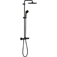 GROHE Vitalio Start opbouw regendoucheset thermostatische kraan Mat Zwart