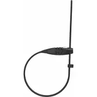 ABUS Combiflex TravelGuard Kabelslot - Slot voor het vastzetten van helmen, kinderwagens, ski's en bagage - 75 cm kabellengte - met cijfercode - Zwart