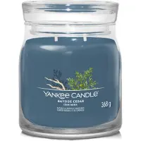 Yankee candle 4x Geurkaars Medium Jar Bayside Cedar Signature 368 gr