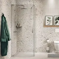Sealskin - Douchedeur Pure 100 X 200cm - Chroom Profiel - 8 Mm Helder Glas
