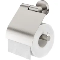 Tiger WC-rolhouder Klep Tiger Boston RVS Geborsteld