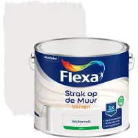 Flexa Strak op de muur wolkenwit mat 2,5 liter
