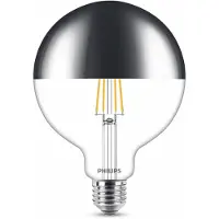 Philips filamentlamp spiegelkroon - E27 - warm wit - 650 lm
