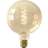 Calex 6x LED lamp E27 | Globe G125 | Filament | Goud | 2100K | Dimbaar | 3.8W (25W)