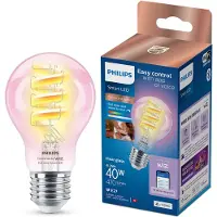 Philips smart LED peer E27 40W filament doorzichtig