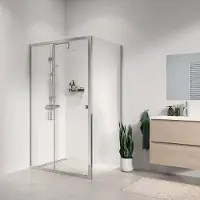 Sealskin - Zijwand Seev 90 X 195cm - Chroom Profiel - 6 Mm Helder Glas