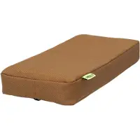 Dresco Bagagedragerkussen – Comfortabel - Bruin – Afmeting 32x15x5cm – Montage met tie-wraps – Rits in hoes