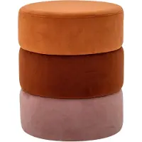 Bloomingville Bilbao poef Ø37x45 cm Orange
