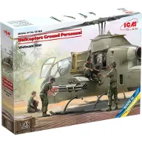 ICM Modelbouwpakket Helikopters - 53102 Helicopters Ground Personnel - Vietnam War Plastic - 1:35 - Modelbouw