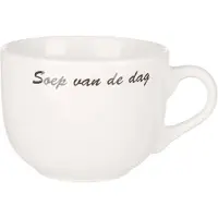 Cosy & Trendy Soepkom Soep Van De Dag Wit wit Aardewerk Kom