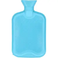 Did Warmwaterkruik - met rubberen hoes - blauw - 2L - kruiken voor warme voeten/lichaam - Kruiken