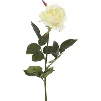 Emerald Kunstbloem roos Simone - wit - 73 cm - decoratie bloemen - Kunstbloemen