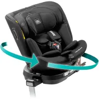 Babyauto Aitana Swivel 360º Isofix Leg Support Car Seat Grijs Kinderen