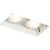QAZQA Moderne inbouwspot wit GU10 trimless 2-lichts - Oneon