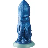 XR Brands Extreme Dildo - Silicone Dildo - Blue - grote Dildo - Gigantische Dildo