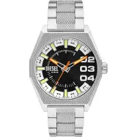 Diesel Scraper DZ2172 Horloge - Staal - Zilverkleurig - Ø 43 mm