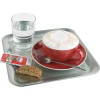 Aps Koffiekop Serveerschaal RVS 23x23x1,5 cm