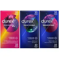 Durex - Pleasure Me Condooms 10 stuks, Orgasm Intense Condooms 10 stuks & Performa Condooms10 stuks - Pakket