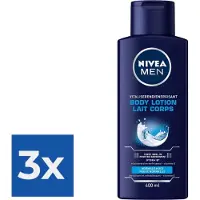 Nivea MEN Bodylotion - Vitaliserend - 400 ml - Voordeelverpakking 3 stuks