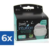Wilkinson Sword Wilk intuiti.dry skin mes sens 3 st - Voordeelverpakking 6 stuks