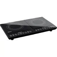 Brock Electronics HP 4013 Inductie Kookplaat Vrijstaand - 2 pits - 2000W + 2000W
