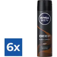 Nivea Deep Espresso Anti Transpirant Spray - 150 ml - Voordeelverpakking 6 stuks