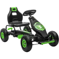 HOMCOM Go Kart met verstelbare kuipstoel 370-256V00