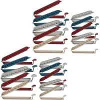 Urban Living Vershoudclips/afsluitclips - 30x - gekleurd - kunststof - 8 en 10 cm - zaksluiters