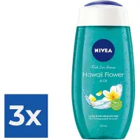 Nivea Douchegel Hawaii Flower & Oil - 250 ml - Voordeelverpakking 3 stuks