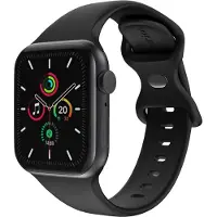 IMoshion Siliconen⁺ bandje voor de Apple Watch | 38/40/41/42 mm - Maat S/M - Zwart