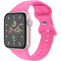 IMoshion Siliconen⁺ bandje voor de Apple Watch | 38/40/41/42 mm - Maat S/M - Barbie Pink