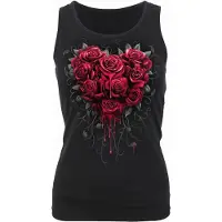 Spiral - Gothic Top - Bleeding Heart - S tot XXL - voor Vrouwen - zwart | Maat M