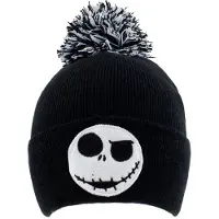 The Nightmare Before Christmas - Disney Beanie - Jack - Face Badge - zwart - Maat Standard