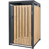 ML-Design Afvalemmerhek Tony | staal naturel 68x80x116 cm tuingereedschap | NADUVI
