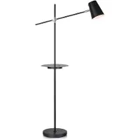 Markslöjd Vloerlampe , Linear, Zwart, Woonkamer, Metaal, Scandinavisch