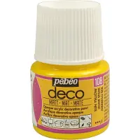 Pebeo Verf zonnegeel - acryl mat - 45 ml - Pébéo