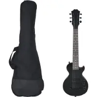 vidaXL Gitaar voor beginners elektrisch met tas 3/4 30" zwart